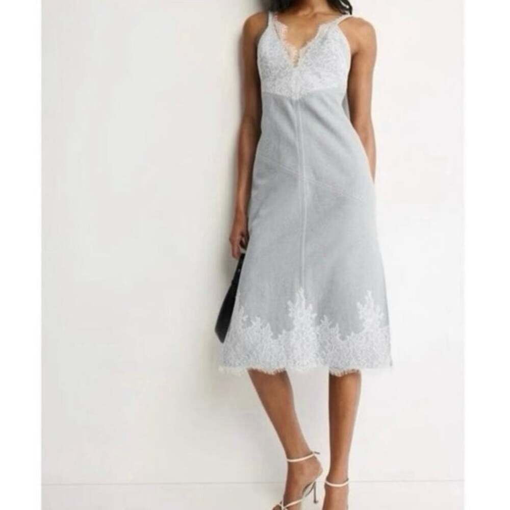 3.1 Phillip Lim Denim Slip Dress
With Lace Hem Size 6